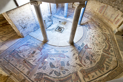 Mosaics in Villa Romana del Casale, Piazza Armerina, Sicilia, Italy, UNESCO World Heritage Site