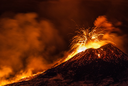 Eruption du volcan Etna
