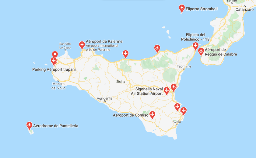 Carte De La Sicile à Imprimer Gratuite